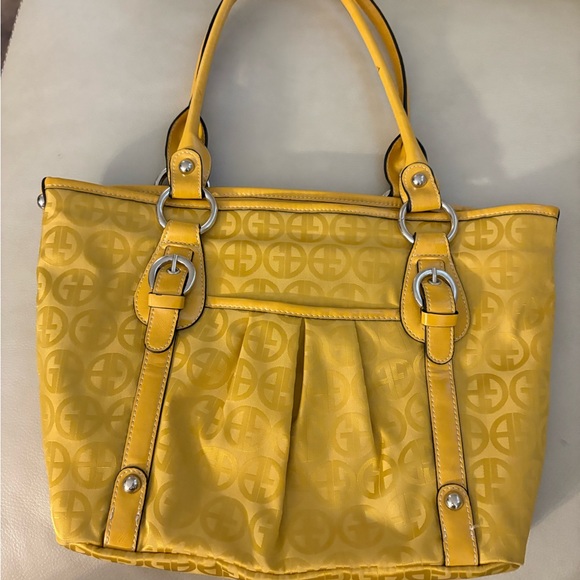 Giani Bernini Yellow Shoulder Bag - Picture 1 of 4